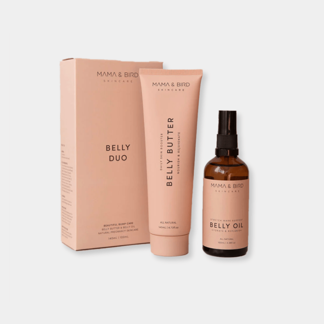 Belly Duo: Butter & Oil - The Birth Store - Mama & Bird Skincare