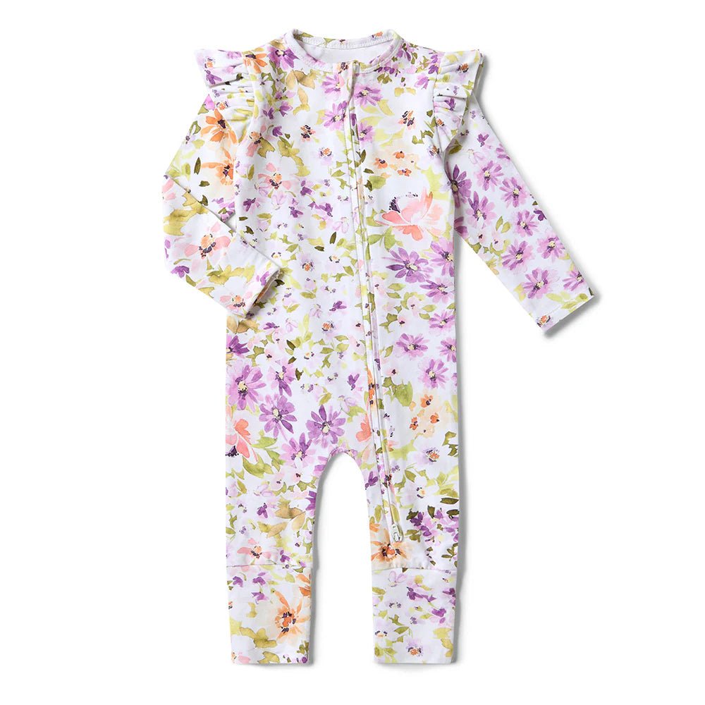 Convertible Romper with Frill | Snuggle Hunny - The Birth Store - Snuggle Hunny