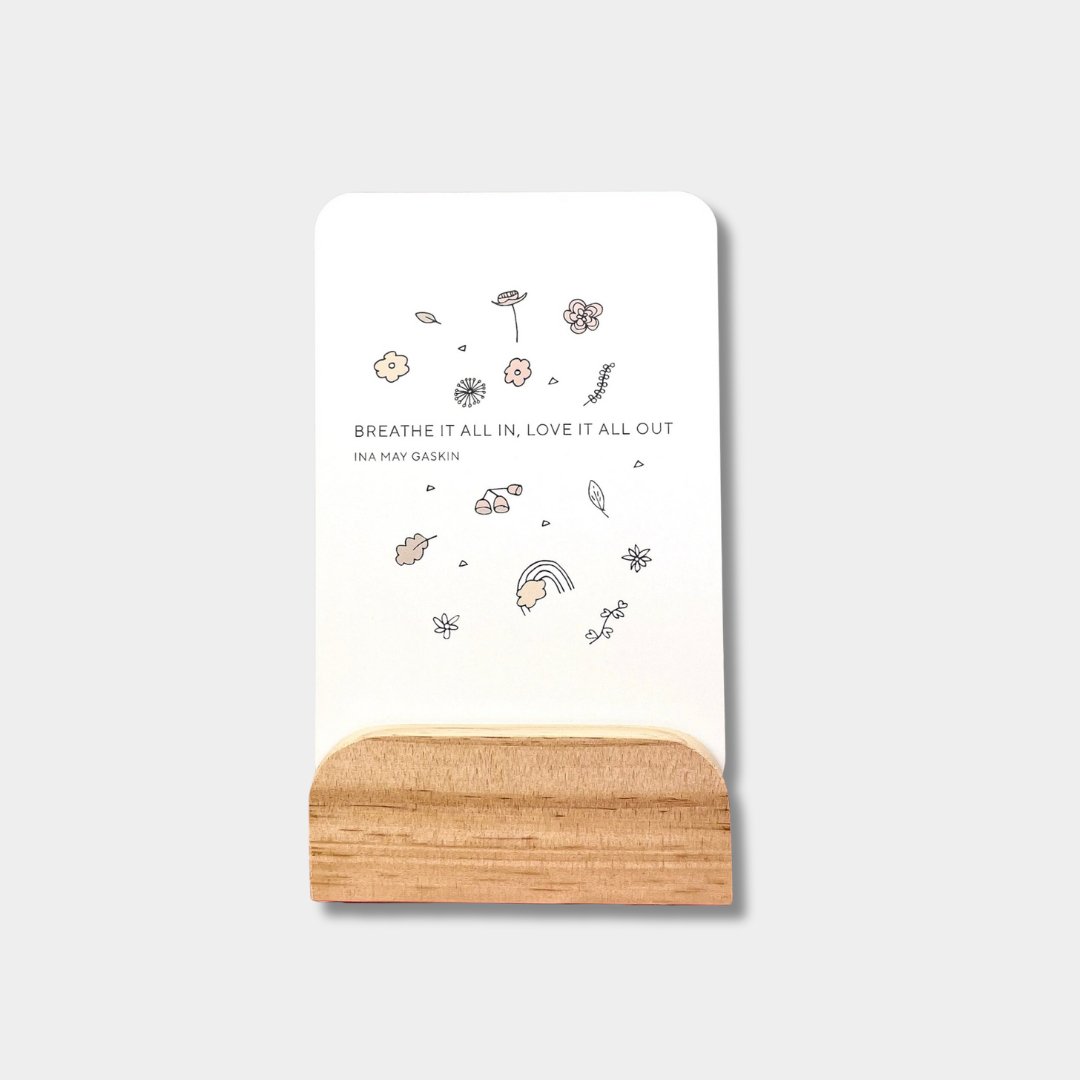 Mama Mantra Cards with Timber Stand - The Birth Store-Seasons of Mama