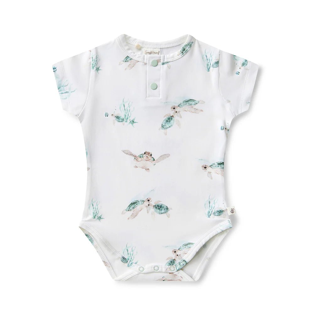 Short Sleeve Organic Bodysuit - The Birth Store - Snuggle Hunny