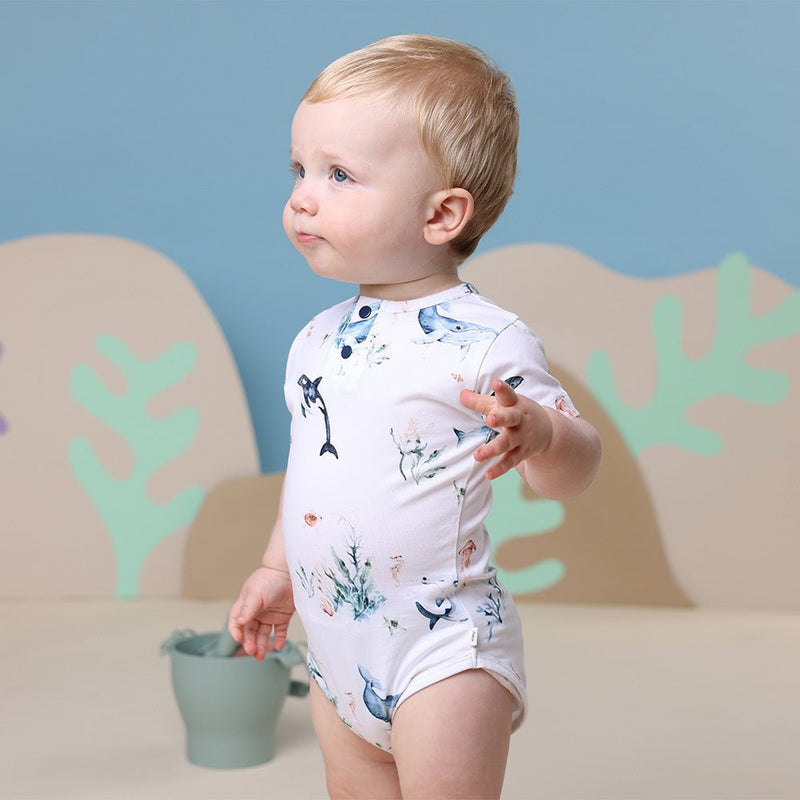Short Sleeve Organic Bodysuit - The Birth Store - Snuggle Hunny
