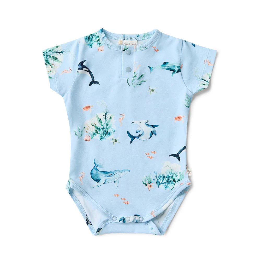 Short Sleeve Organic Bodysuit - The Birth Store - Snuggle Hunny