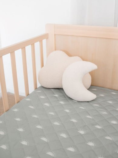 Waterproof Fitted Cot Sheet - The Birth Store - Bambella Designs