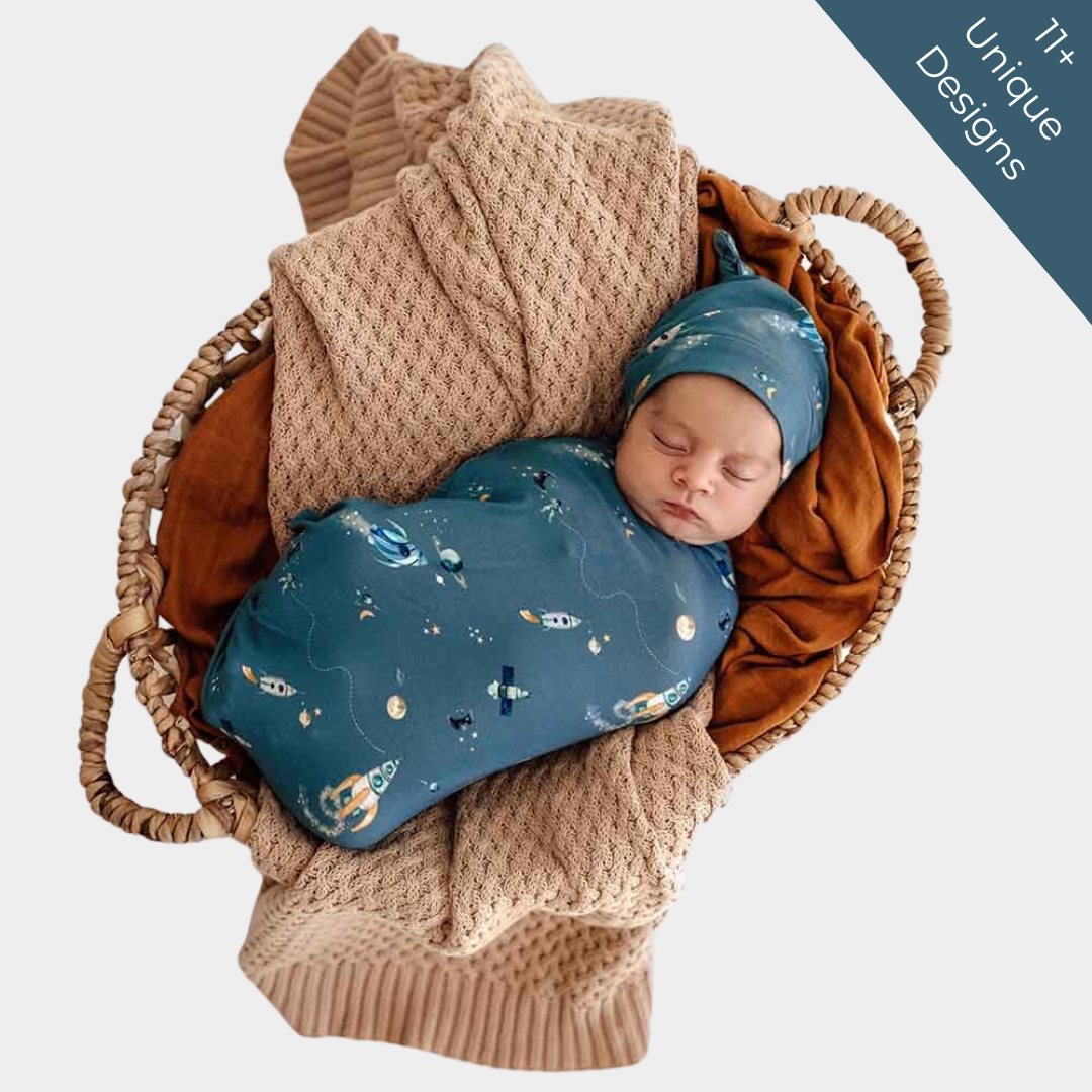 Snuggle Hunny Swaddle & Beanie Sets - Various Styles